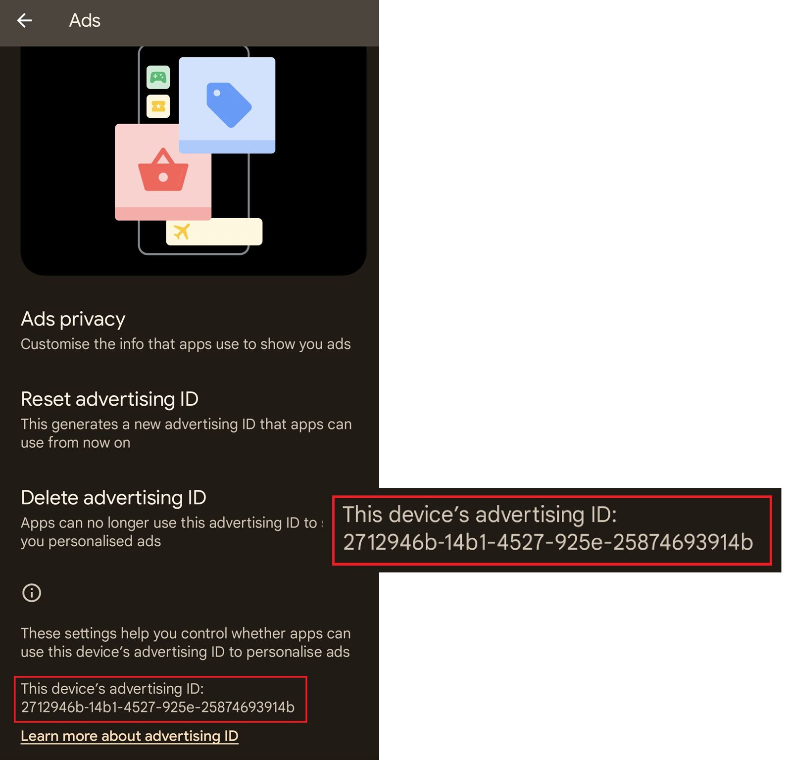 google advertising id