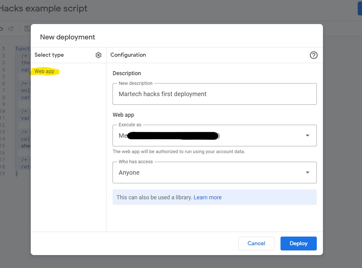 How to deploy a script as webapp